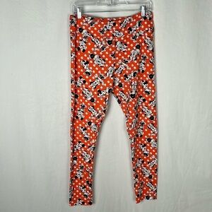 LulaRoe Disney Minnie Mouse Print Leggings -One Size Tall & Curvy